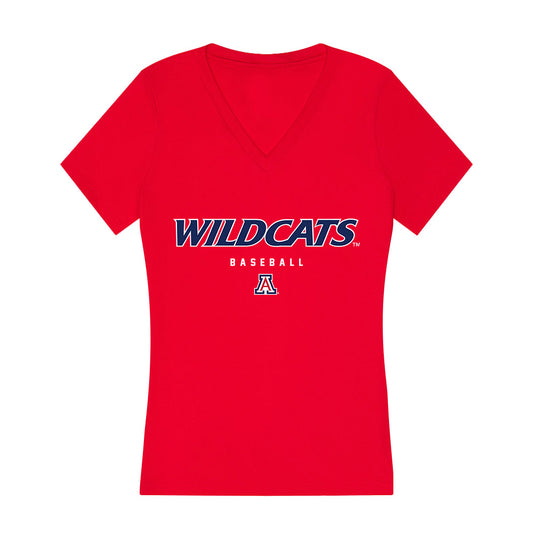 Arizona - NCAA Baseball : Easton Breyfogle - Women's V-Neck T-Shirt-0