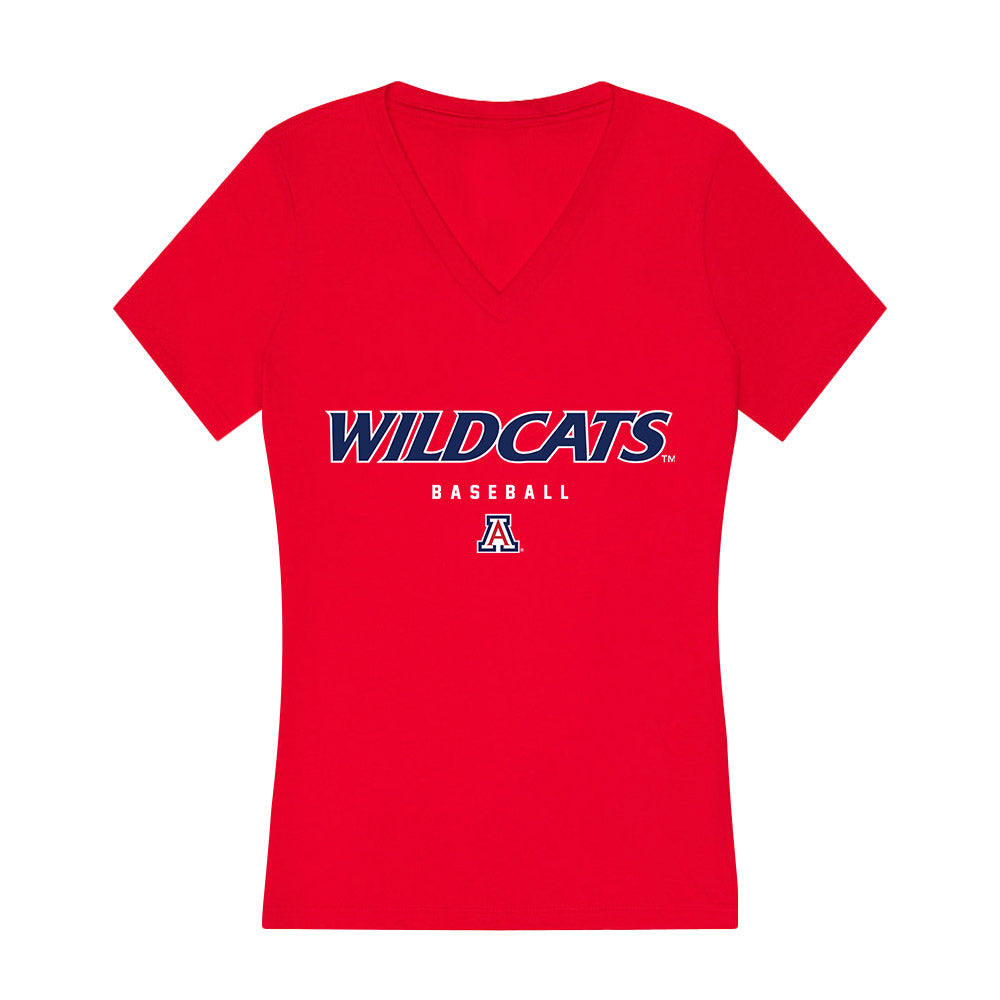 Arizona - NCAA Baseball : Carson Johnson - Women's V-Neck T-Shirt-0