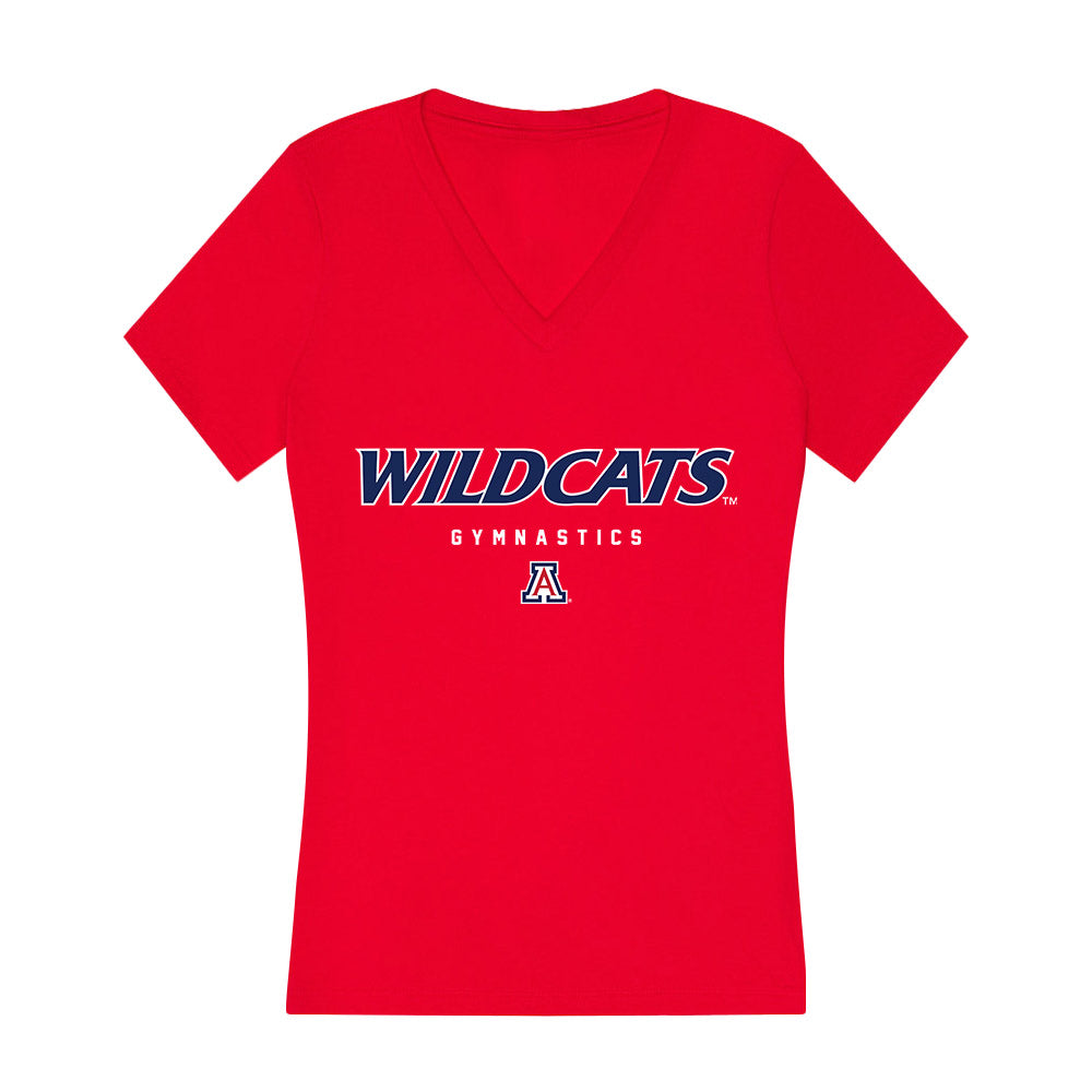 Arizona - NCAA Women's Gymnastics : Teagan White - Women's V-Neck T-Shirt-0