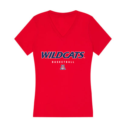Arizona - NCAA Women's Basketball : Montaya Dew - Women's V-Neck T-Shirt-0