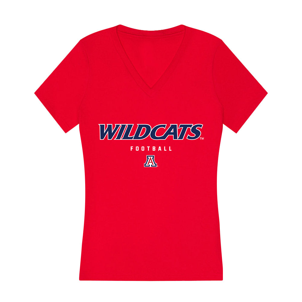 Arizona - NCAA Football : Kedrick Reescano - Women's V-Neck T-Shirt-0
