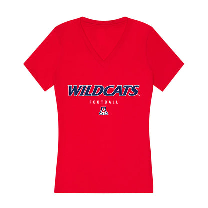 Arizona - NCAA Football : Siaosi Tapa'atoutai - Women's V-Neck T-Shirt-0