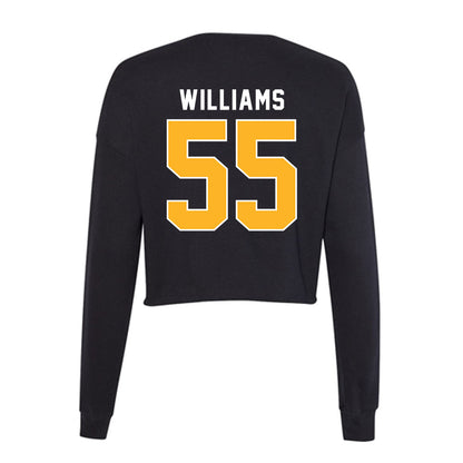 Pittsburgh - NCAA Football : Bj Williams - Women's Cropped Crew Fleece-1