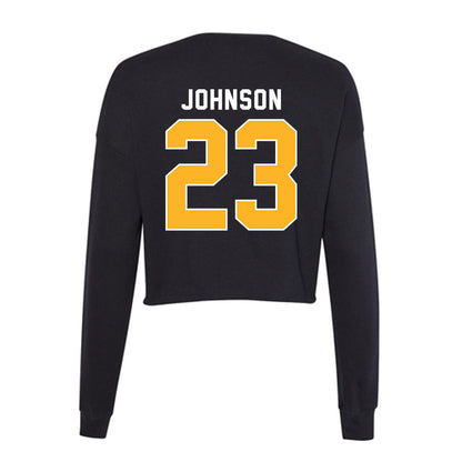 Pittsburgh - NCAA Women's Basketball : Mikayla Johnson - Women's Cropped Crew Fleece-1