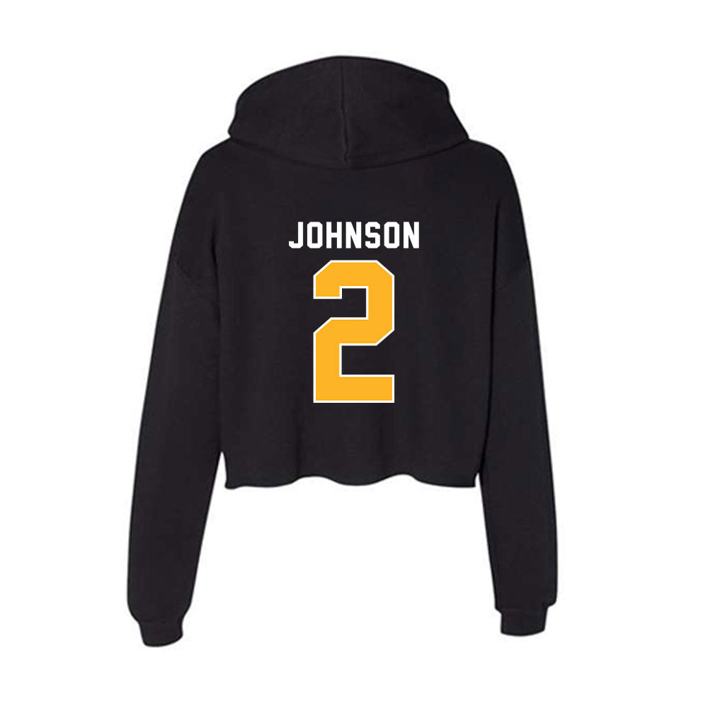 Pittsburgh - NCAA Football : Kenneth Johnson - Women's Crop Fleece Hoodie-1