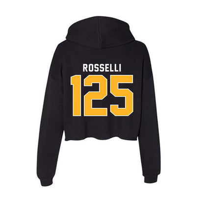 Pittsburgh - NCAA Wrestling : Jaxson Rosselli - Women's Crop Fleece Hoodie-1
