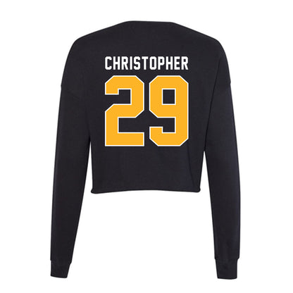 Pittsburgh - NCAA Men's Soccer : Owen Christopher - Women's Cropped Crew Fleece-1