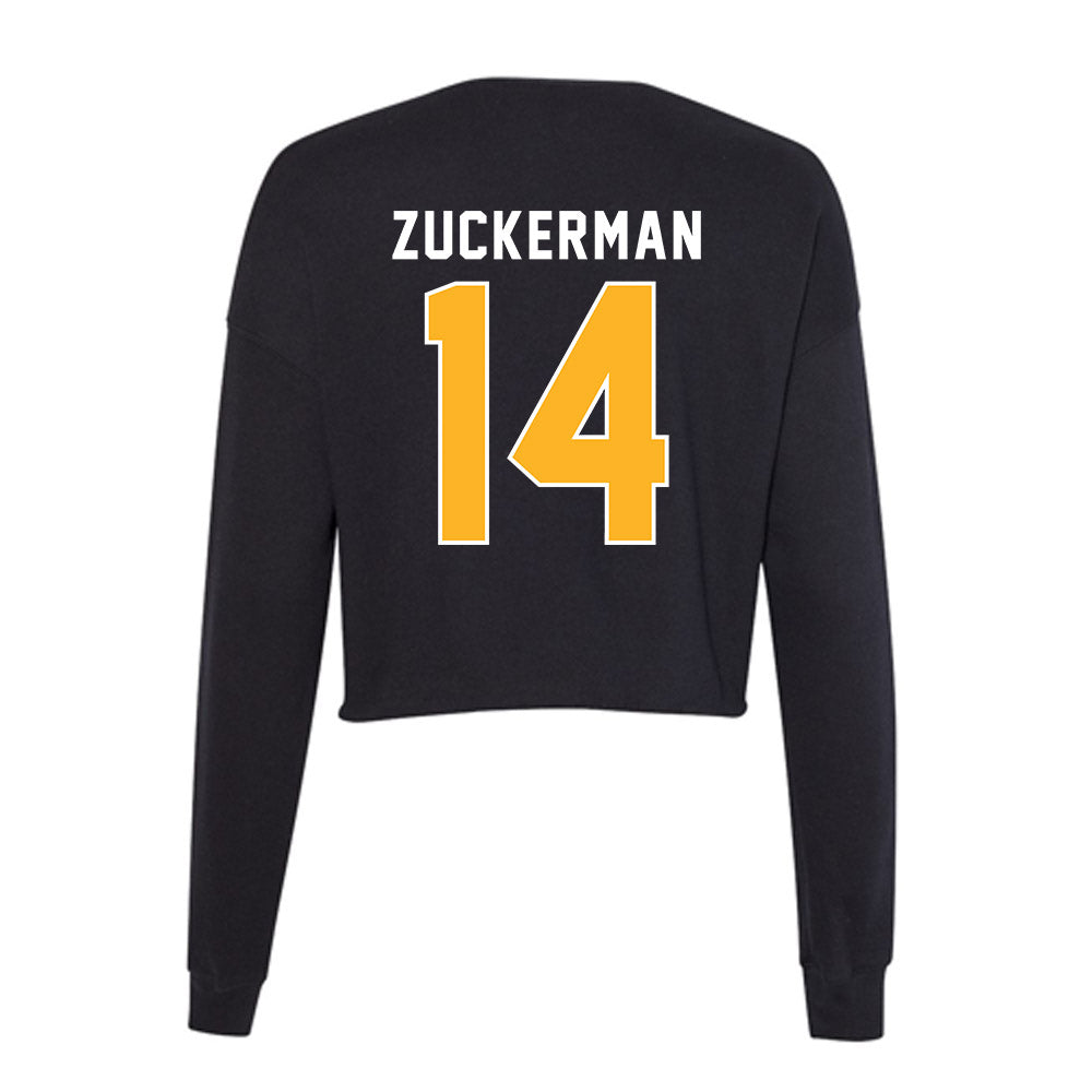 Pittsburgh - NCAA Baseball : Ryan Zuckerman - Women's Cropped Crew Fleece-1