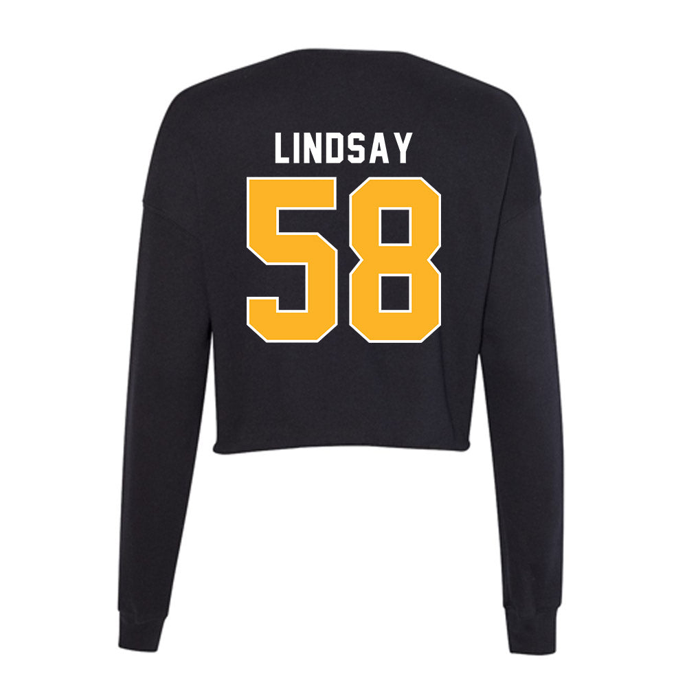 Pittsburgh - NCAA Football : mason lindsay - Women's Cropped Crew Fleece-1