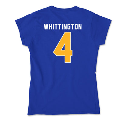 Pittsburgh - NCAA Football : Jahsear Whittington - Soft Style Women’s T-Shirt-1