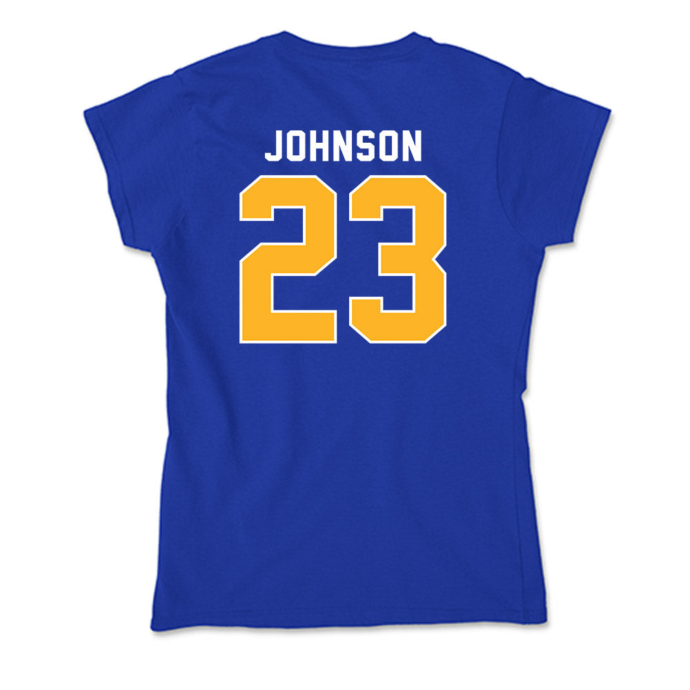 Pittsburgh - NCAA Women's Basketball : Mikayla Johnson - Soft Style Women’s T-Shirt-1