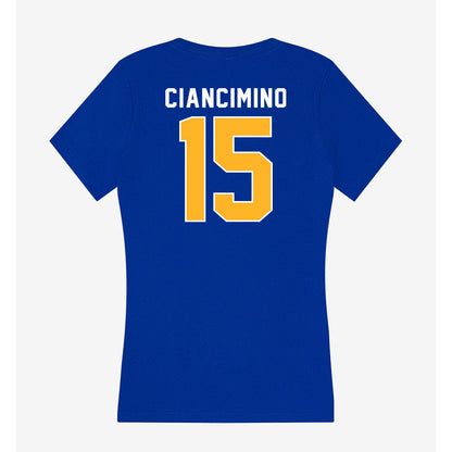 Pittsburgh - NCAA Baseball : joey ciancimino - Women's V-Neck T-Shirt-1