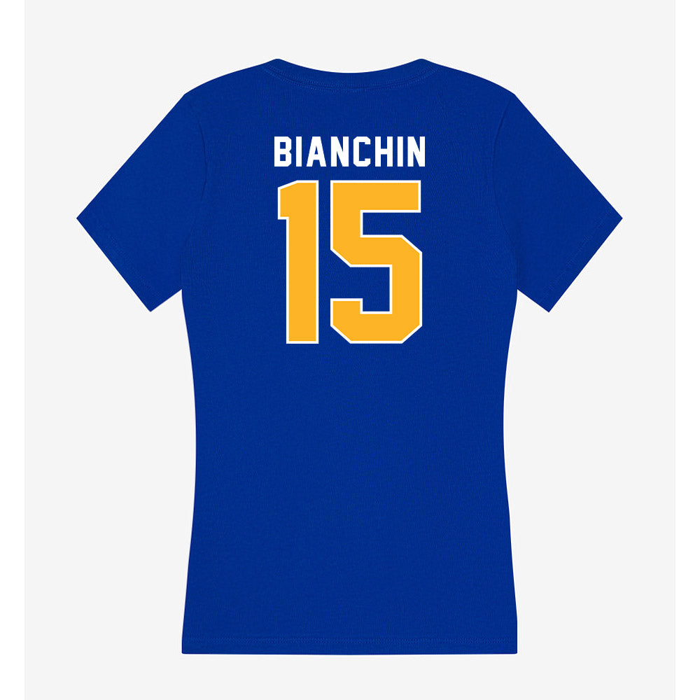 Pittsburgh - NCAA Women's Soccer : Adi Bianchin - Women's V-Neck T-Shirt-1