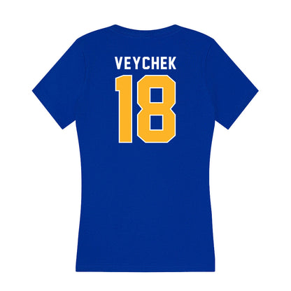 Pittsburgh - NCAA Men's Soccer : Joshua Veychek - Women's V-Neck T-Shirt-1