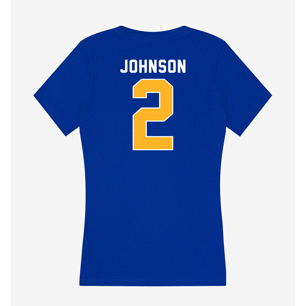 Pittsburgh - NCAA Football : Kenneth Johnson - Women's V-Neck T-Shirt-1
