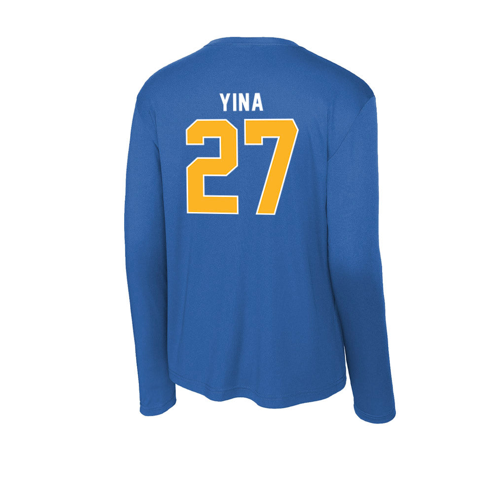 Pittsburgh - NCAA Women's Soccer : Adoo Yina - Activewear Long Sleeve T-Shirt-1