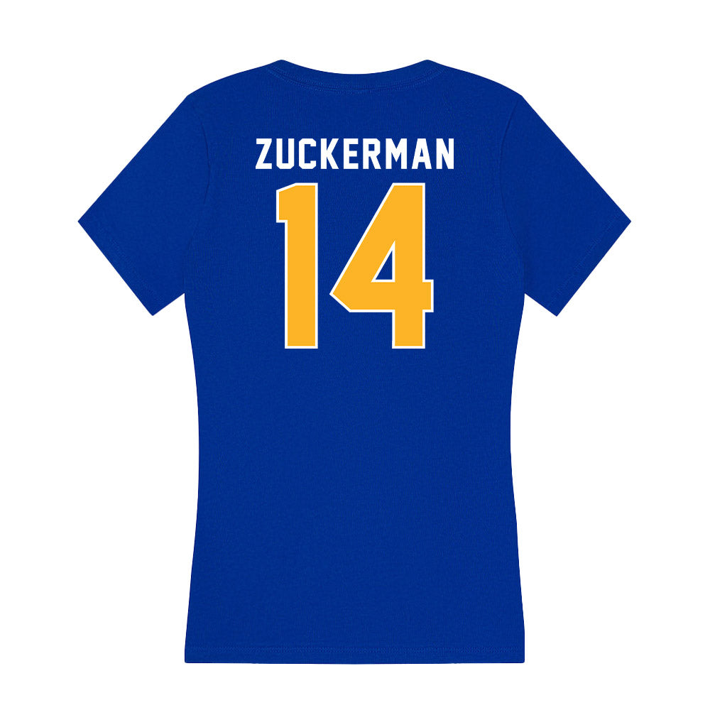 Pittsburgh - NCAA Baseball : Ryan Zuckerman - Women's V-Neck T-Shirt-1