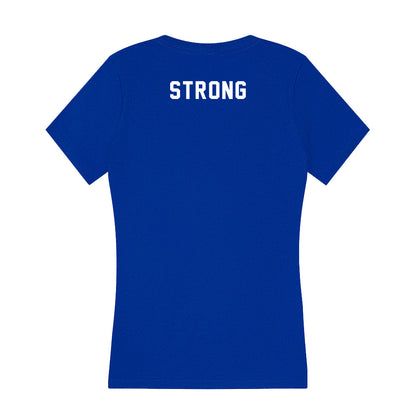 Pittsburgh - NCAA Women's Swimming & Diving : Jessica Strong - Women's V-Neck T-Shirt-1