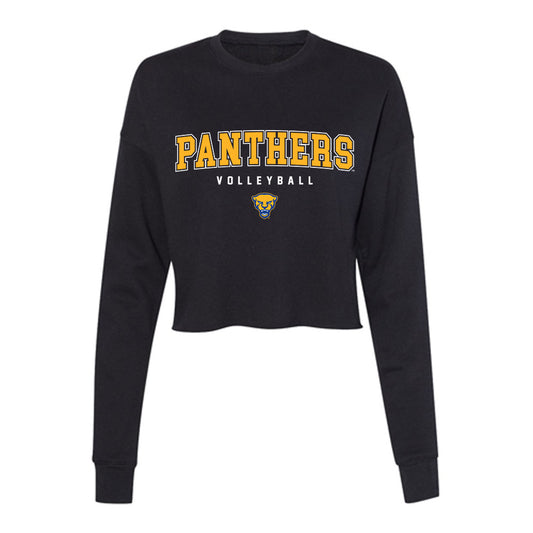 Pittsburgh - NCAA Women's Volleyball : Julianna Dalton - Women's Cropped Crew Fleece-0