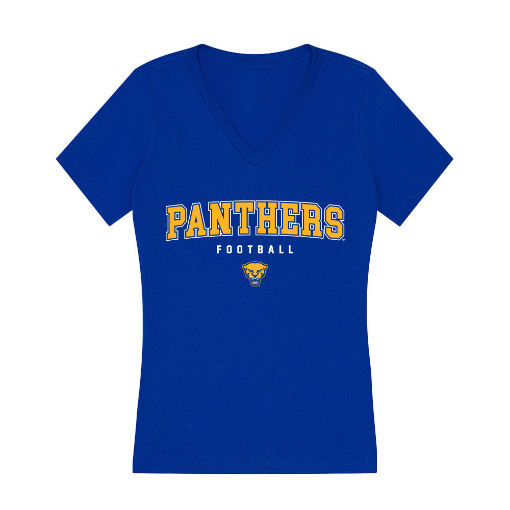 Pittsburgh - NCAA Football : Rasheem Biles - Women's V-Neck T-Shirt-0