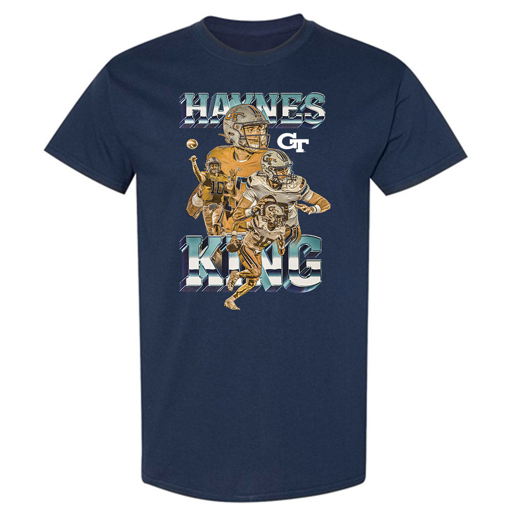 Georgia Tech - NCAA Football : Haynes King - Player Collage T-Shirt-0