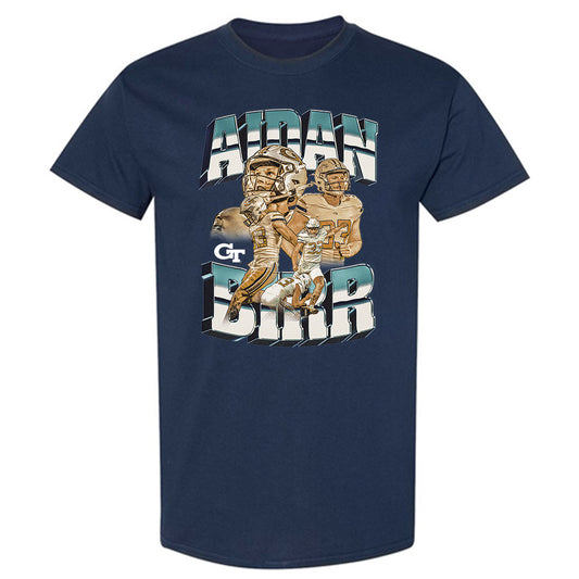 Georgia Tech - NCAA Football : Aidan Birr - Player Collage T-Shirt