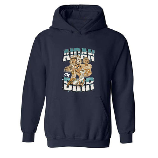 Georgia Tech - NCAA Football : Aidan Birr - Player Collage Hooded Sweatshirt