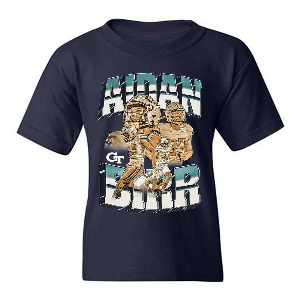 Georgia Tech - NCAA Football : Aidan Birr - Player Collage Youth T-Shirt