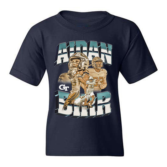 Georgia Tech - NCAA Football : Aidan Birr - Player Collage Youth T-Shirt