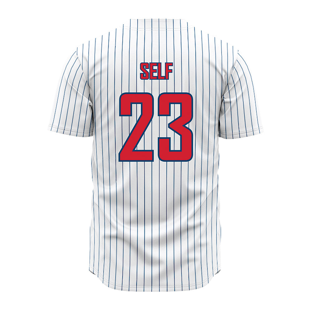Radford - NCAA Baseball : Mason Self - Pinstripe Jersey
