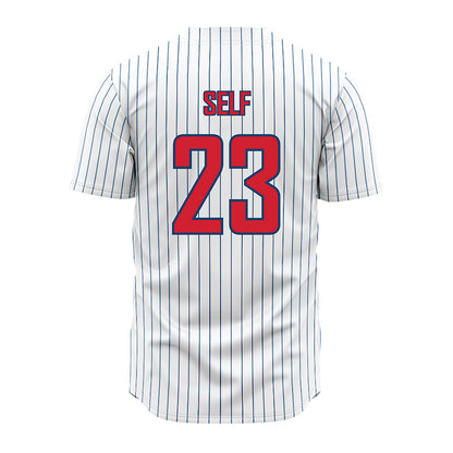 Radford - NCAA Baseball : Mason Self - Pinstripe Jersey