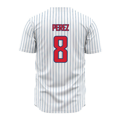 Radford - NCAA Baseball : Jhonkeanu Perez - Pinstripe Jersey