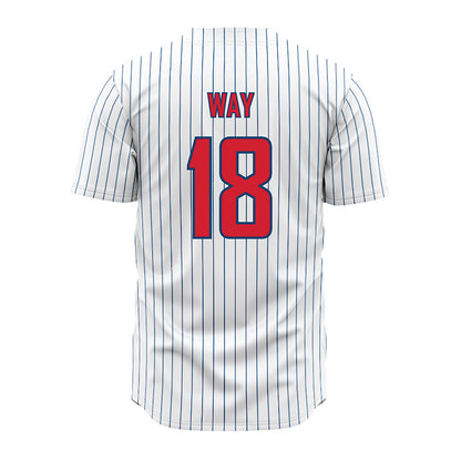 Radford - NCAA Baseball : Trey Way - Pinstripe Jersey-1