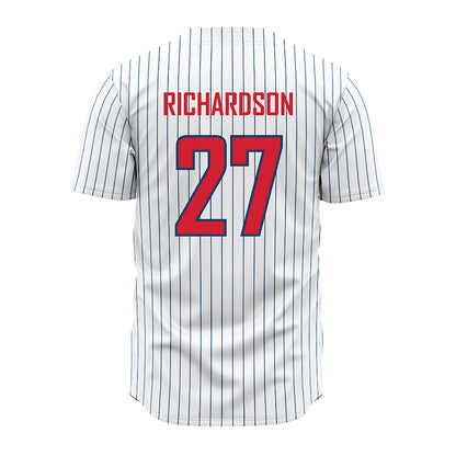 Radford - NCAA Baseball : Carter Richardson - Pinstripe Jersey-1