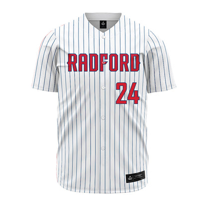 Radford - NCAA Baseball : Zack Mallia - Pinstripe Jersey