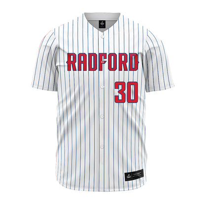 Radford - NCAA Baseball : Cameron Cole - Pinstripe Jersey-0