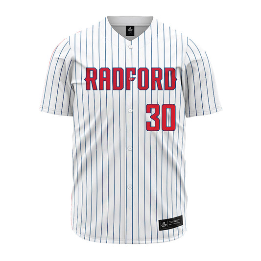 Radford - NCAA Baseball : Cameron Cole - Pinstripe Jersey-0