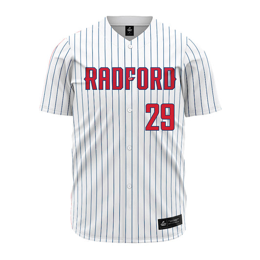 Radford - NCAA Baseball : Ben Keefe - Pinstripe Jersey-0