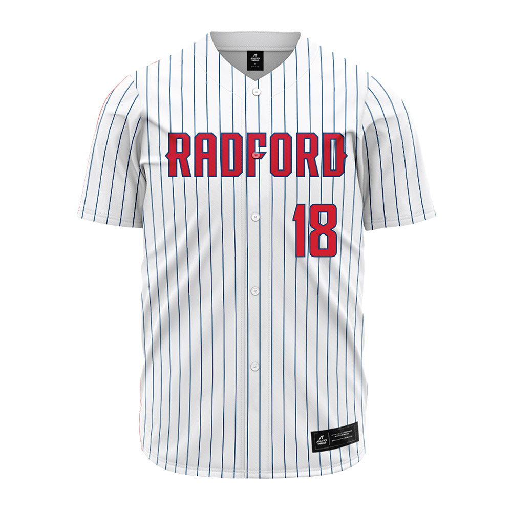 Radford - NCAA Baseball : Trey Way - Pinstripe Jersey-0