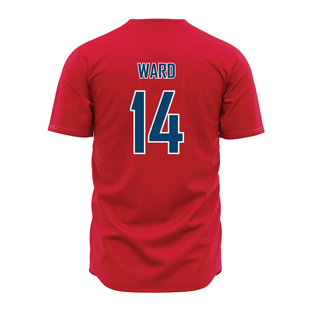 Radford - NCAA Baseball : James Ward - Red Jersey-1