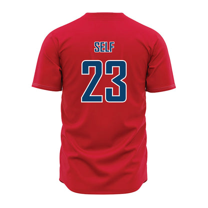 Radford - NCAA Baseball : Mason Self - Red Jersey