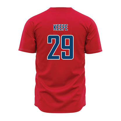 Radford - NCAA Baseball : Ben Keefe - Red Jersey-1