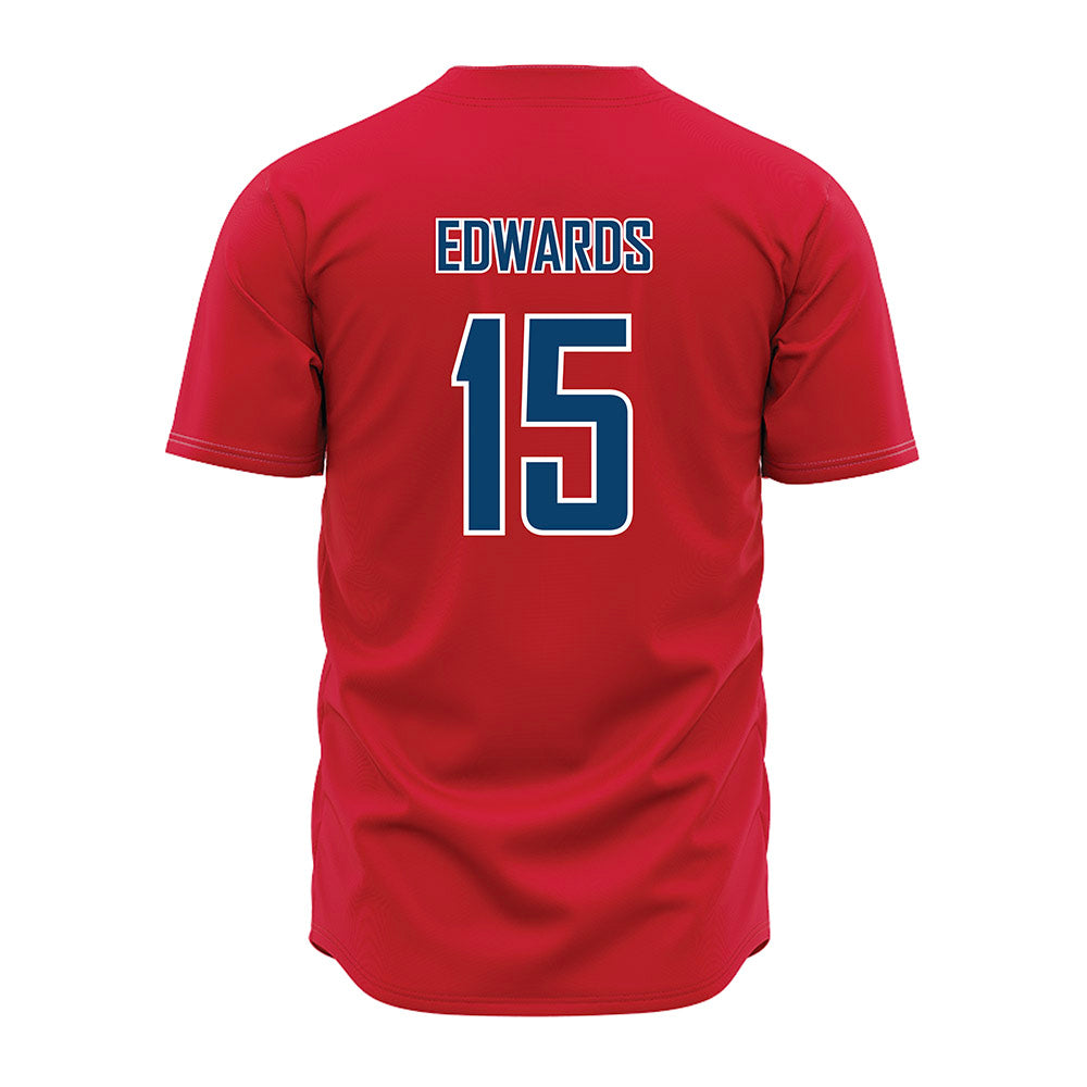 Radford - NCAA Baseball : Lucas Edwards - Red Jersey-1
