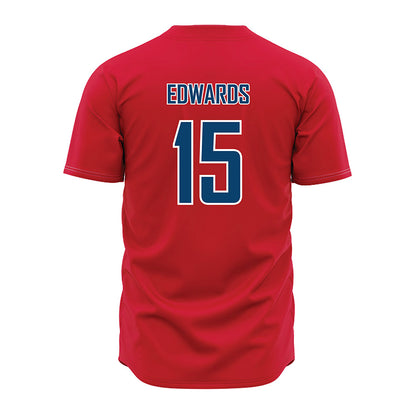 Radford - NCAA Baseball : Lucas Edwards - Red Jersey-1