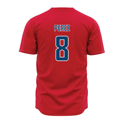 Radford - NCAA Baseball : Jhonkeanu Perez - Red Jersey