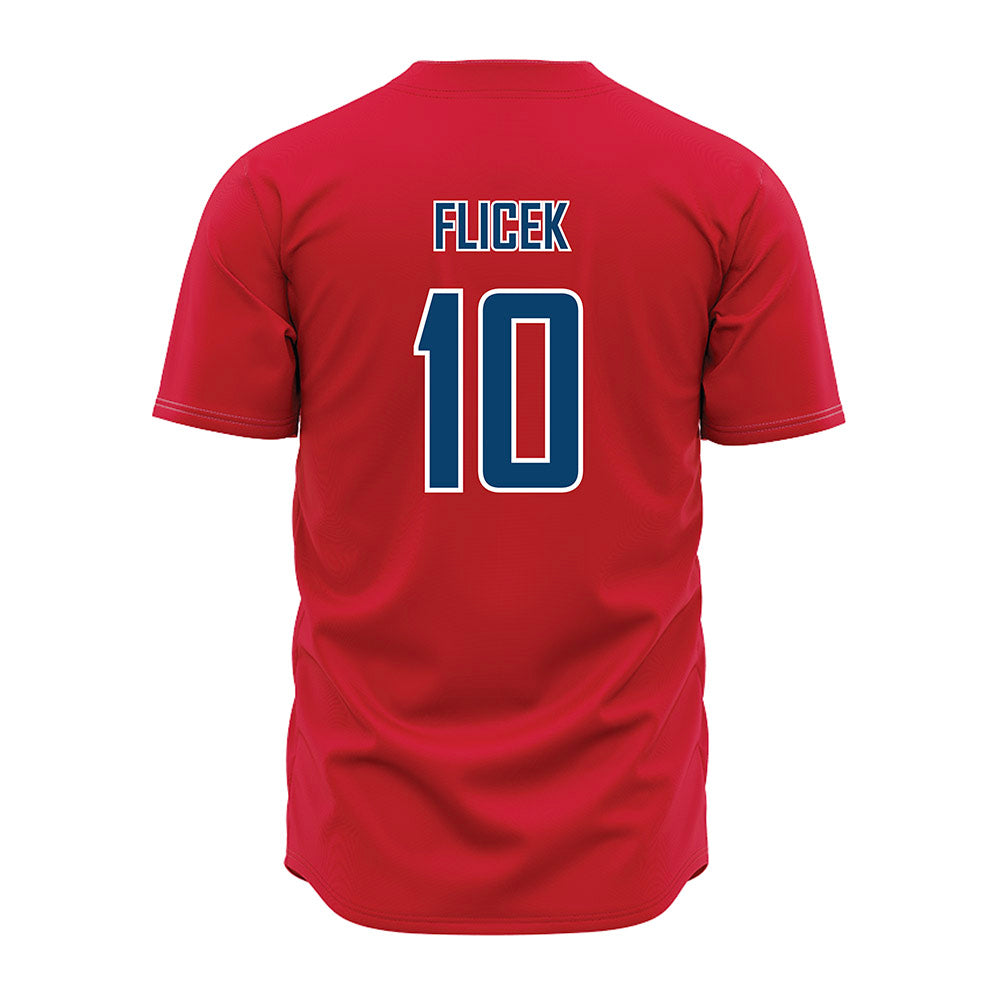 Radford - NCAA Baseball : Jacob Flicek - Red Jersey