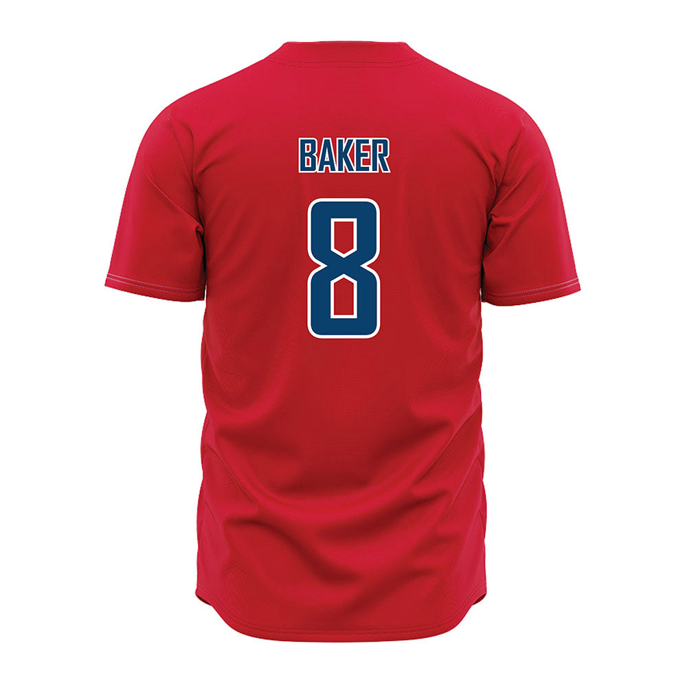 Radford - NCAA Baseball : Eli Baker - Red Jersey-1