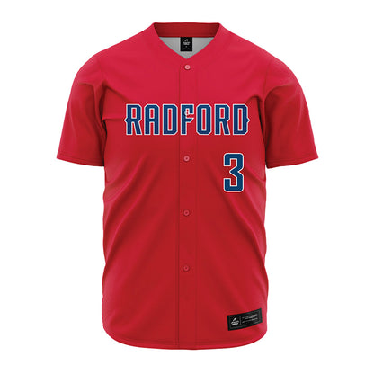 Radford - NCAA Baseball : Noah Toole - Red Jersey