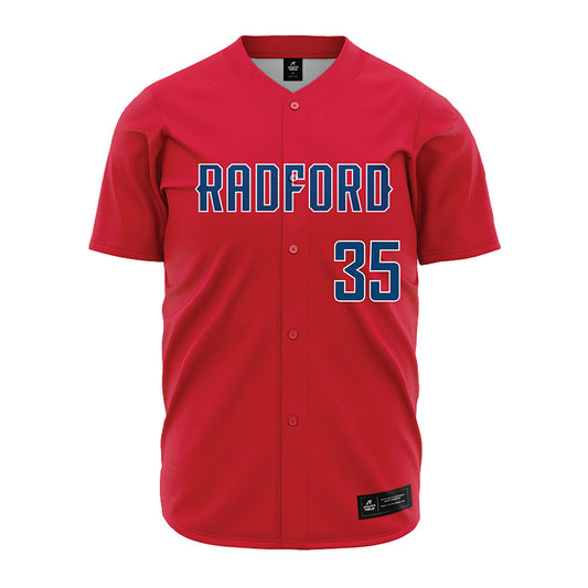 Radford - NCAA Baseball : Matthew McGovern - Red Jersey-0