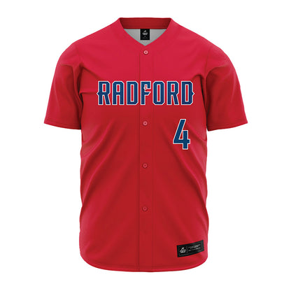 Radford - NCAA Baseball : Cody Bradt - Red Jersey